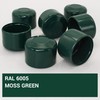 SKIR'CO RAL 6005 Fence Post Caps Round 38 mm Green
