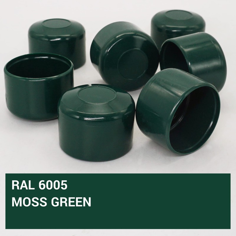 SKIR'CO RAL 6005 Fence Post Caps Round 38 mm Green