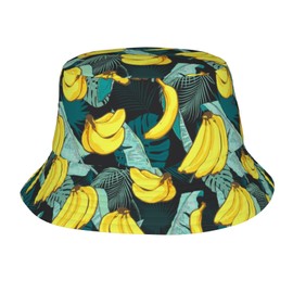Banana Bucket Hat Summer Beach Fisherman Cap Packable Sun Hats