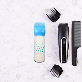 Beavorty 2 Pcs Hair Oil Comb Hair Dye Root Applicator Bottle for Hair Root Bottle Applicator for Hair Oil Bottles for Hair Root Bottle for Hair Scalp Tool Plastic Hair Care
