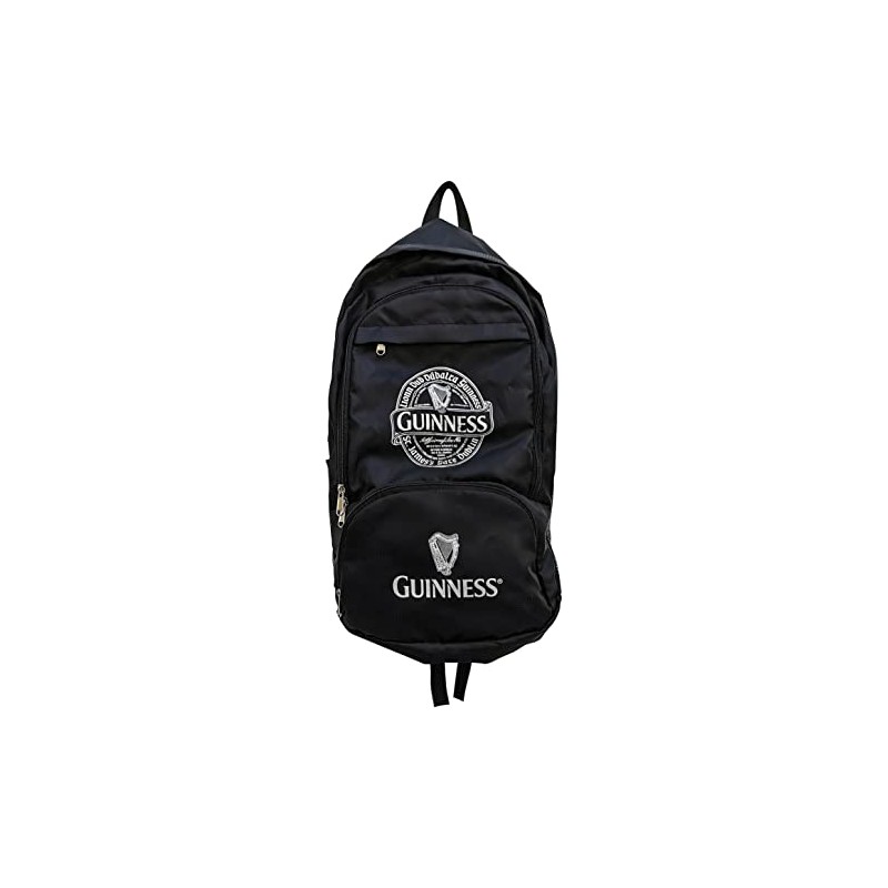 Guinness Foldable Backpack - St Jamses Gate Design, Black, One