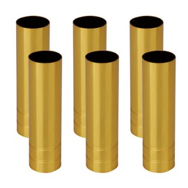 6PCS Gold Metal Chandelier Candle Light Cover Sleeves Replacement Part Chandelier Cover Tube 25 x 100mm