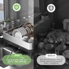 Gugxiom 2 Tier Dish Drying Rack, 304 Stainless Steel Dish