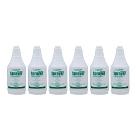 Nanoskin 6-Pack 24 Oz. Natural HDPE Spray Bottles, 28/400 Neck Finish | Molded-in Dilution Scale | Heavy-Duty Cleaning Bottles for Chemicals, Gardening, Auto Detailing, and Household Use
