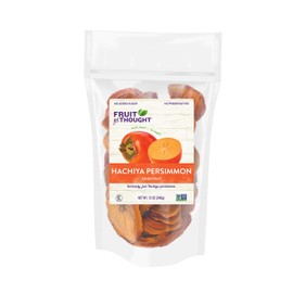 Fruit for Thought Dried Persimmons | Dried Fruit Snack Packs | At Home, Work, or On The Go | Unsweetened Hachiya Persimmon | 12 Ounce Bags Pack of 2
