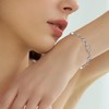 925 Sterling Silver Bracelet for Women Simple Adjustable Bangle Bracelets