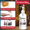Roowest 4 Pcs Christmas Soap Dispenser 16.9 oz Clear Xmas
