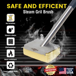 XUDAKAIXIN Grill Brush Bristle Free,(Only Replaceable Cleaning Head No Grill Brush)-Yellow