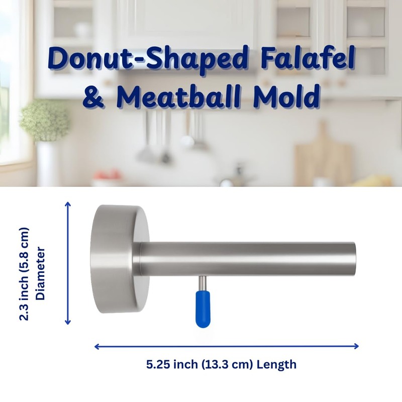 Falafel Maker Press Stainless Steel Syrian Type With Hole (Donut