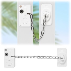 TirEurt Window Locks 2pcs Door and Window Safety Restrictor Alarm Limiter for Child Pets Safety Protection Prevent Theft Suitable for Doors Cabinets Drawers, White