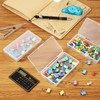 GUUZI Pack of 9 Mixed Sizes Rectangular Clear Mini Plastic