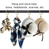 AMZSEVEN 40 Pack Curtain Rings with Clips, Drapery Clips Rings,