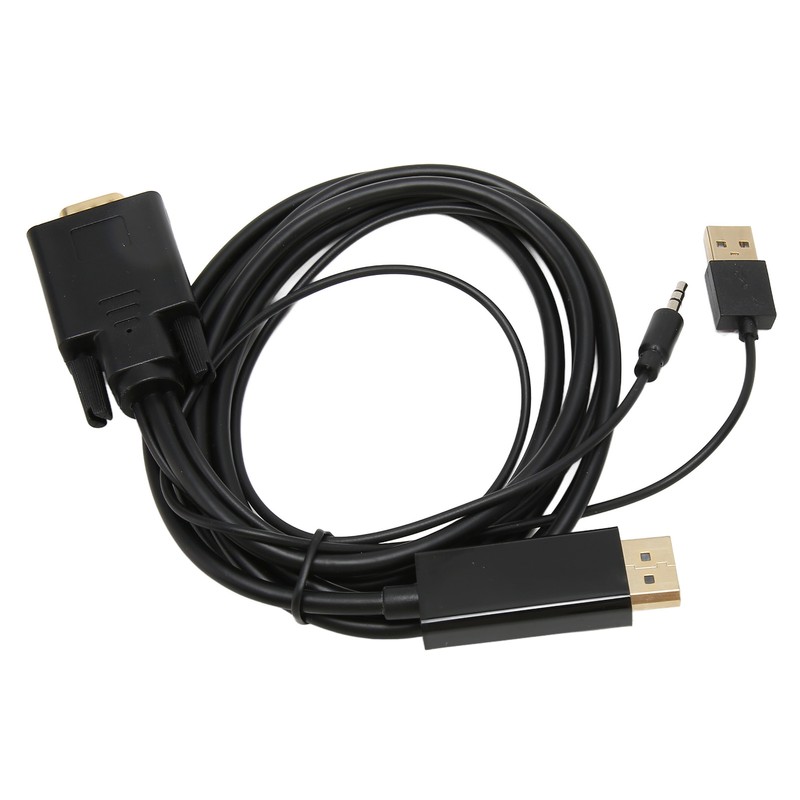 VGA to DP Connector Cable HD Video Converter Cable with