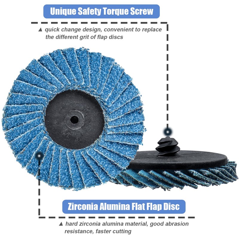 Mesee 15 Pieces Flap Grinding Disc Kit, 50mm/2 Inch Quick