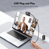 TOALLIN 1080P Full HD Webcam with Dual Microphones, Computer Web