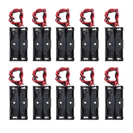 AEDIKO 10pcs 2X AA Battery Holder 2x1.5V AA Battery Holder 3V AA Battery Holder with Wires