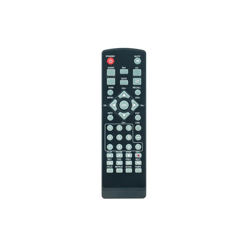 Replace Remote Control Compatible with Ematic Digital TV Converter Box