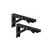 Dihl 2X Folding Shelf Brackets, 8 Inch, Space Saving Heavy