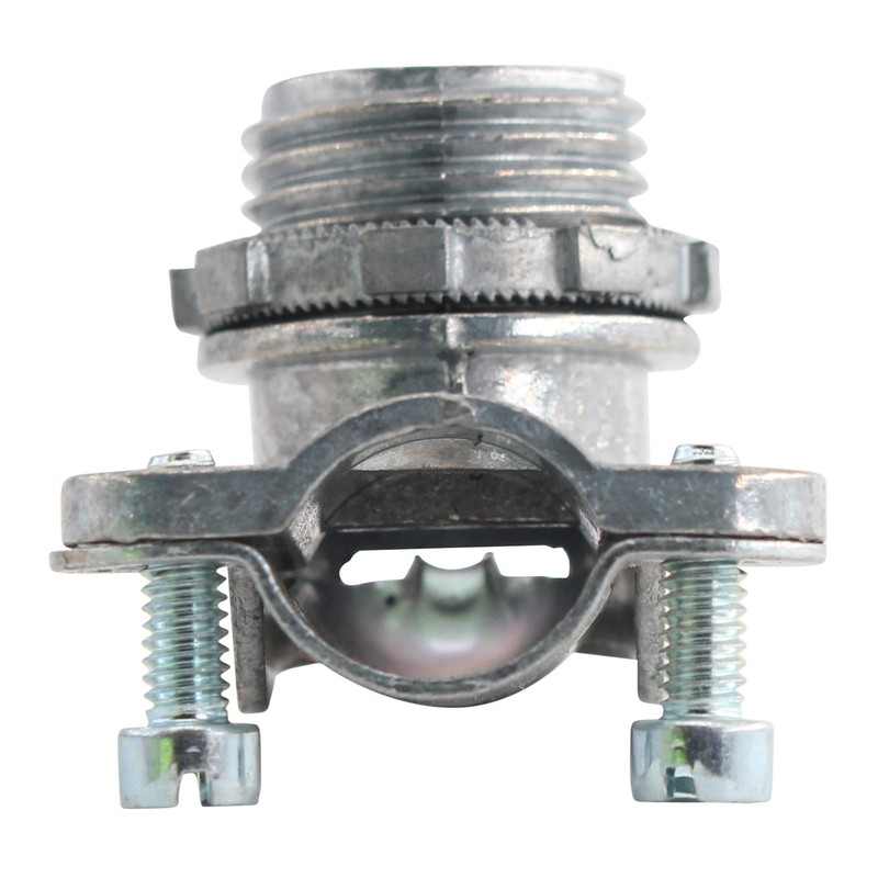Bridgeport 801-DC2 MC Flex Conduit Connector, 90-Degree, 3/8-Inch, (25-Pack)