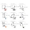 WJSYSHOP Cat Cookie Cutters 9-Pc Set - B