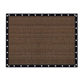 VICLLAX Shade Fabric Sun Shade Cloth Privacy Screen with Grommets for Patio Garden Pergola Cover Canopy 12x16 FT, Mocha