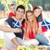 12 Pcs Scotland Stick Flag, 14x21cm Scotland Scottish Flag HandHeld