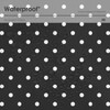 SEPTYK Polka Dot Black White Simple Pattern Round Tablecloth Waterproof
