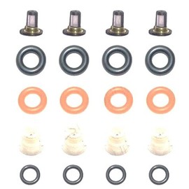 Fuel Injector Repair KIT O-Rings Filters Seals Cap Compatible with Honda Civic CRV KEIHIN