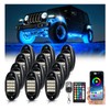 12 Pods RGBW LED Rock Lights for Trucks UTV Golf