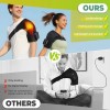 US USB Rechargeable Shoulder Brace Massage Belt Electric Heating Vibration