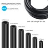 Multipurpose Vacuum Line Kit,6PCS 5Ft Vacuum Hose Automotive+64PCS Vacuum Line