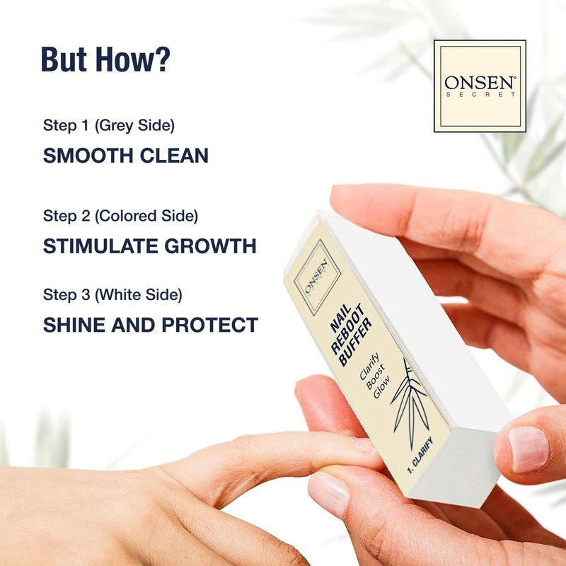 Onsen Japanese Nail Shape & Shine Kit | 3-Way Nail