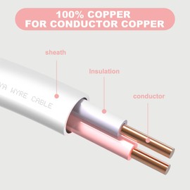 18/2 LED Lighting Control Cable, 18 AWG 2 Conductors Solid Bare Copper Unshielded, Low Voltage Wire for Dimmer Ballast Wiring and Luminaire Connection (18/2 White Dimmer, 50FT)