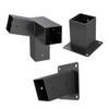 3 Piece Slanted Roof Pergola Bracket Set for 4x4 Posts,