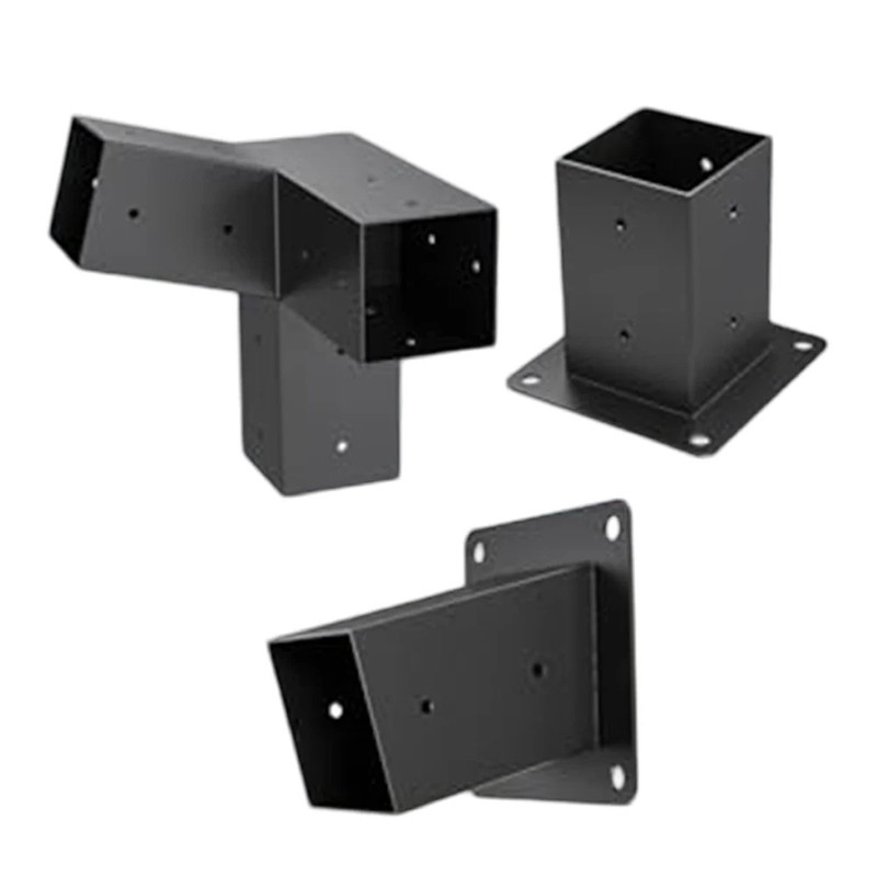 3 Piece Slanted Roof Pergola Bracket Set for 4x4 Posts,