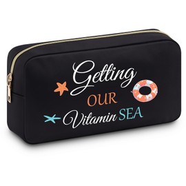 Beach Themed Gifts for Women Cosmetic Bag Sea Gifts for Sea Lover Beach Lover Gift Makeup Bag Weekend Gift Vacation Travel Gift for Women Sister Daughter Sea Lover Christmas Birthday Presents