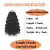 pojui 14 Inch Ocean Wave Crochet Hair 8 Packs -