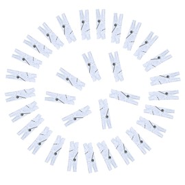 200pcs Photo Clips Mini Transparent Plastic Clear Paper Clips Mini Clothes Pins for Photos String Fairy Lights (200)