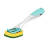 Chux DishWand Heavy Duty Handle, Soap Dispensing Dishwand with Angled