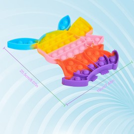 EKKONG Fidget Popper, Pop Bubble, Poppet Anti-Stress Toy, Sensory Toy to Relieve Anxiety and Stress, Squishy Toys for Children Adults