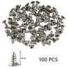 100 PCS Plastic Hinge Dowel Inserts with Screws,Hinge Expansion Dowels