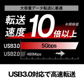 Buffalo BUFFALO USB 3.0 Bus Powered 3-Port Hub Black Compact Model BSH3U105U3BK [Windows/Mac Compatible] [1] Black