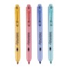 APLI 18933 - 4 Piece Pastel Retractable Chisel Tip Highlighter