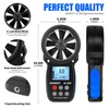 Wind Gauge Digital Anemometer, AIOMEST Hand Wind Meter AI-100 Wind