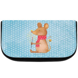 Mr. & Mrs. Panda Kosmetiktasche Maus Weihnachten - Geschenk, Advent, Beauty Bag, Weihnachtsmotiv, Wintermotiv, Weihnachtswunder, Schminktasche,