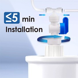 Waterdrop PMT Mini Water Pressure Tank,Storage Water Tank for Tankless RO system