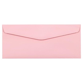 JAM PAPER #10 Business Premium Envelopes - 104.8 x 241.3 mm (4 1/8" x 9 1/2") - Baby Pink - 50/Pack