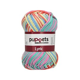 Puppets Lyric Multicolor 4582008-00207 Lollipop Crochet Yarn Thickness 8 Presentation 50 g Length: 70 m