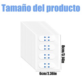 Wzenclave 120 Piezas Face Lift Tape para Rostro - Cintas Elásticas Invisibles Anti-Arrugas, Parches Reafirmantes para Mentón y Cuello, Tratamiento Lifting V-Line, Adhesivos Blancos con Flechas Azules