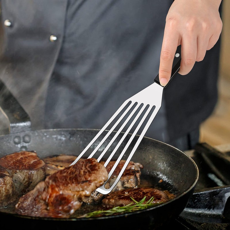 Fish Spatula, HaWare Stainless Steel Slotted Turner with Solid ABS